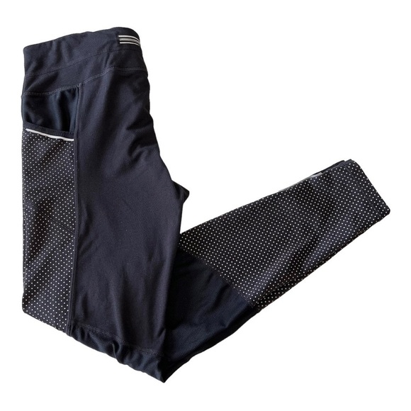 Athleta Dot Be Free Black 7/8 Polka Dot Tights Leggings Women’s Medium - Picture 10 of 15